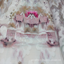 Polyester Printed Garment/ Home Textile Net Fabric